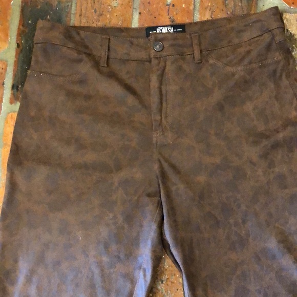 Rewash faux worn leather high rise pants sz11 - Picture 4 of 10